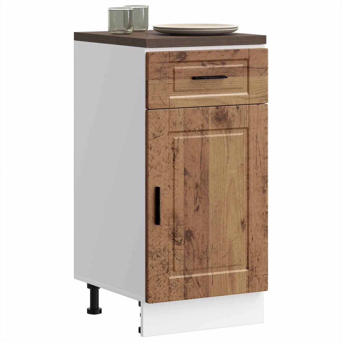 Kitchen Base Cabinet "Porto" Old Wood Engineered Wood