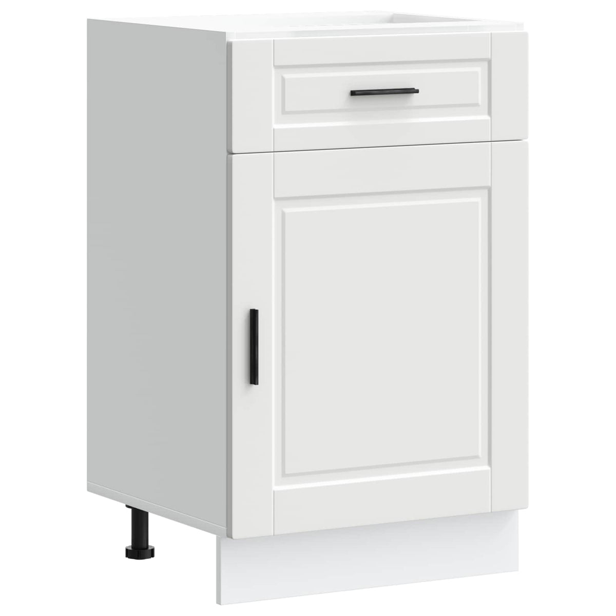 Kitchen Base Cabinet "Porto" White Engineered Wood