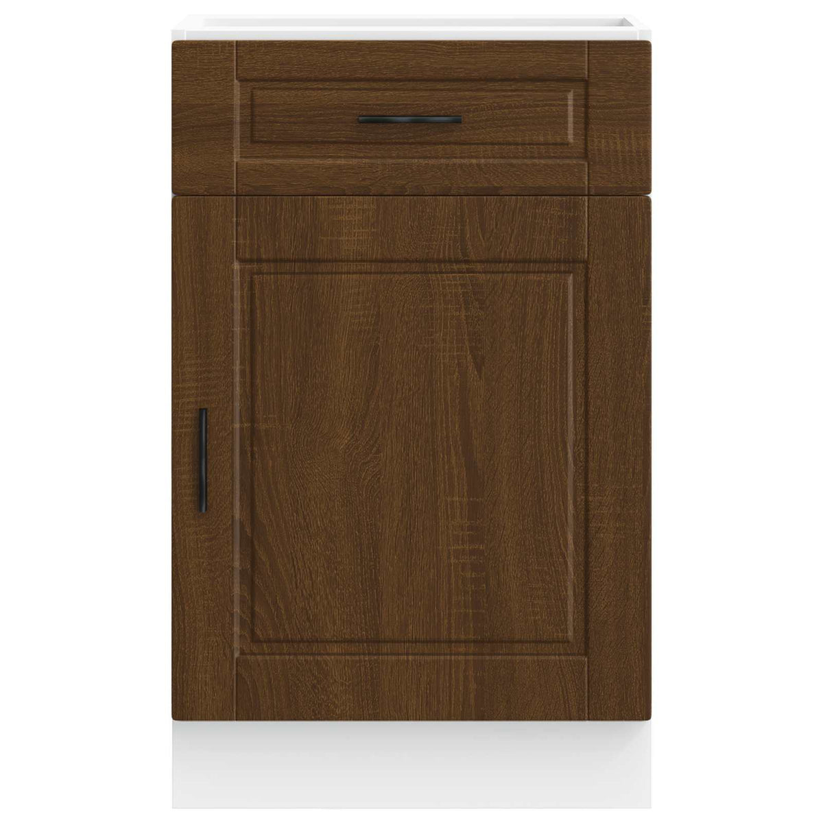 Kitchen Base Cabinet "Porto" Brown Oak Engineered Wood