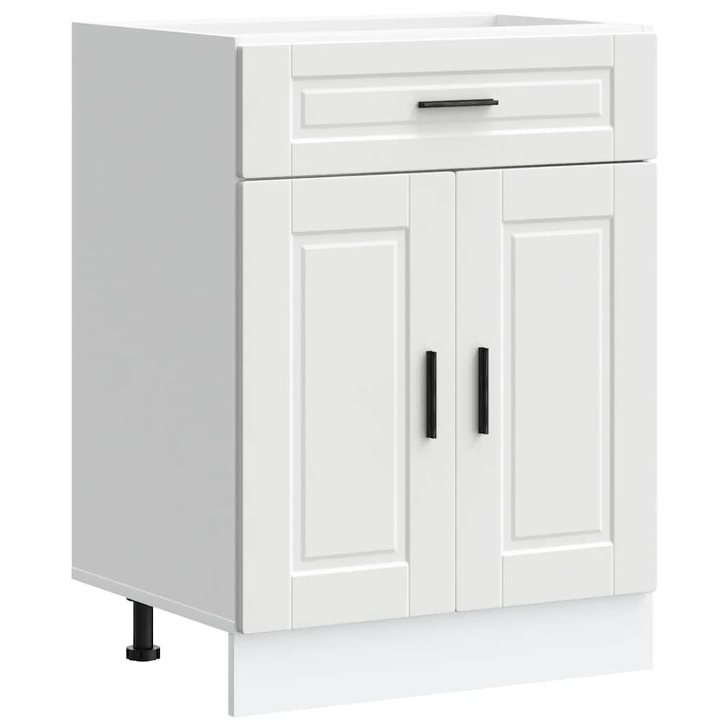 Kitchen Base Cabinet "Porto" White Engineered Wood