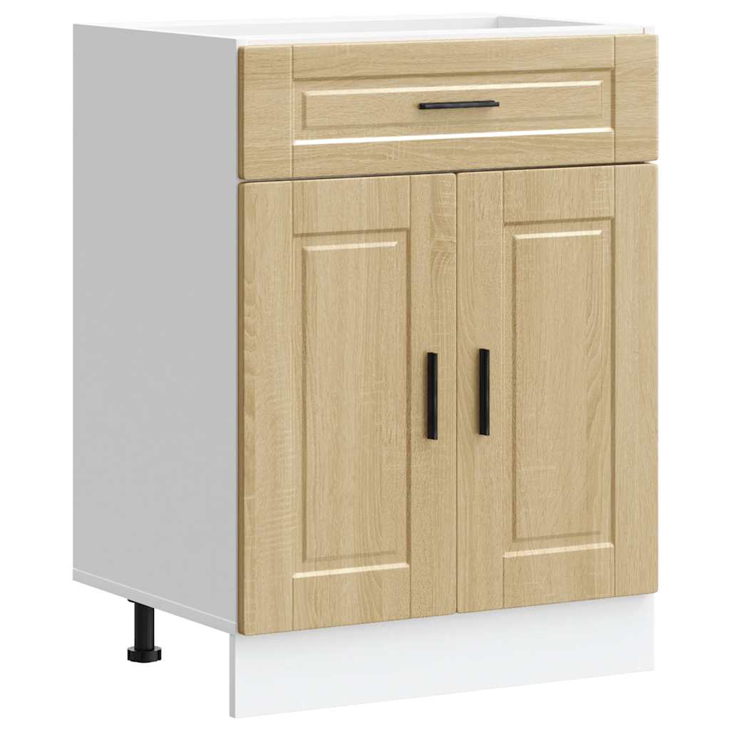 Kitchen Base Cabinet "Porto" Sonoma Oak Engineered Wood