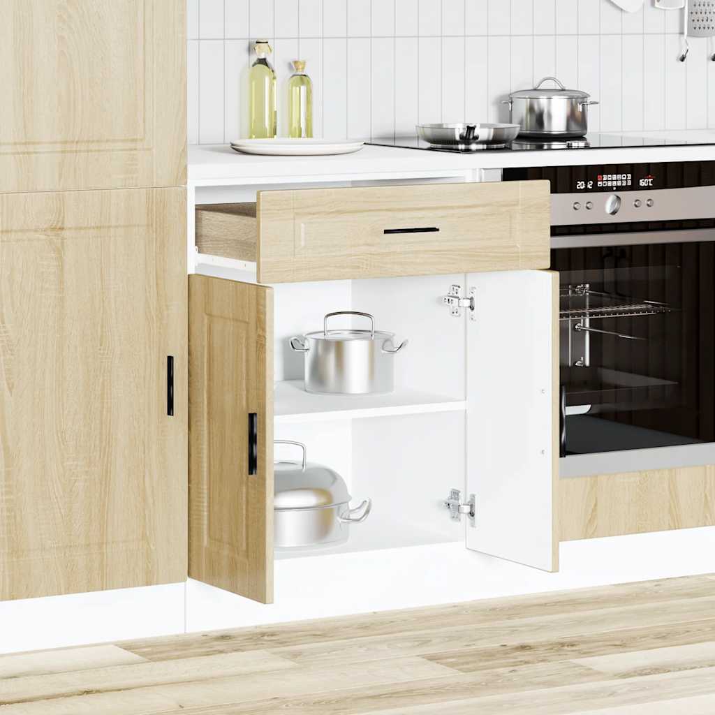 vidaXL Kitchen Base Cabinet Porto Sonoma Oak Engineered Wood