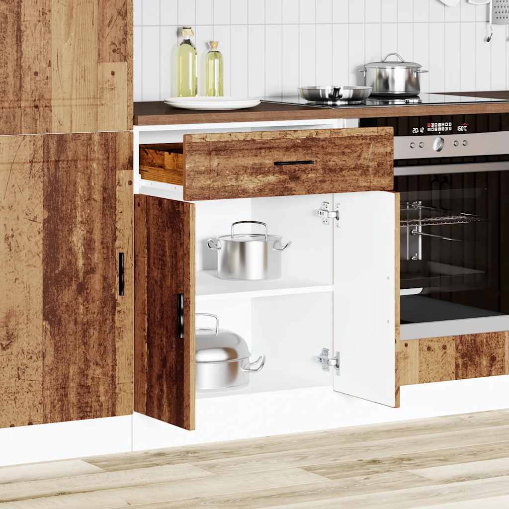 Kitchen Base Cabinet "Porto" Old Wood Engineered Wood