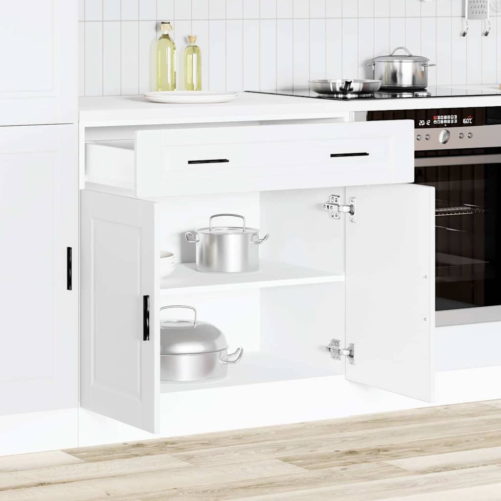 vidaXL Kitchen Base Cabinet Porto White Engineered Wood