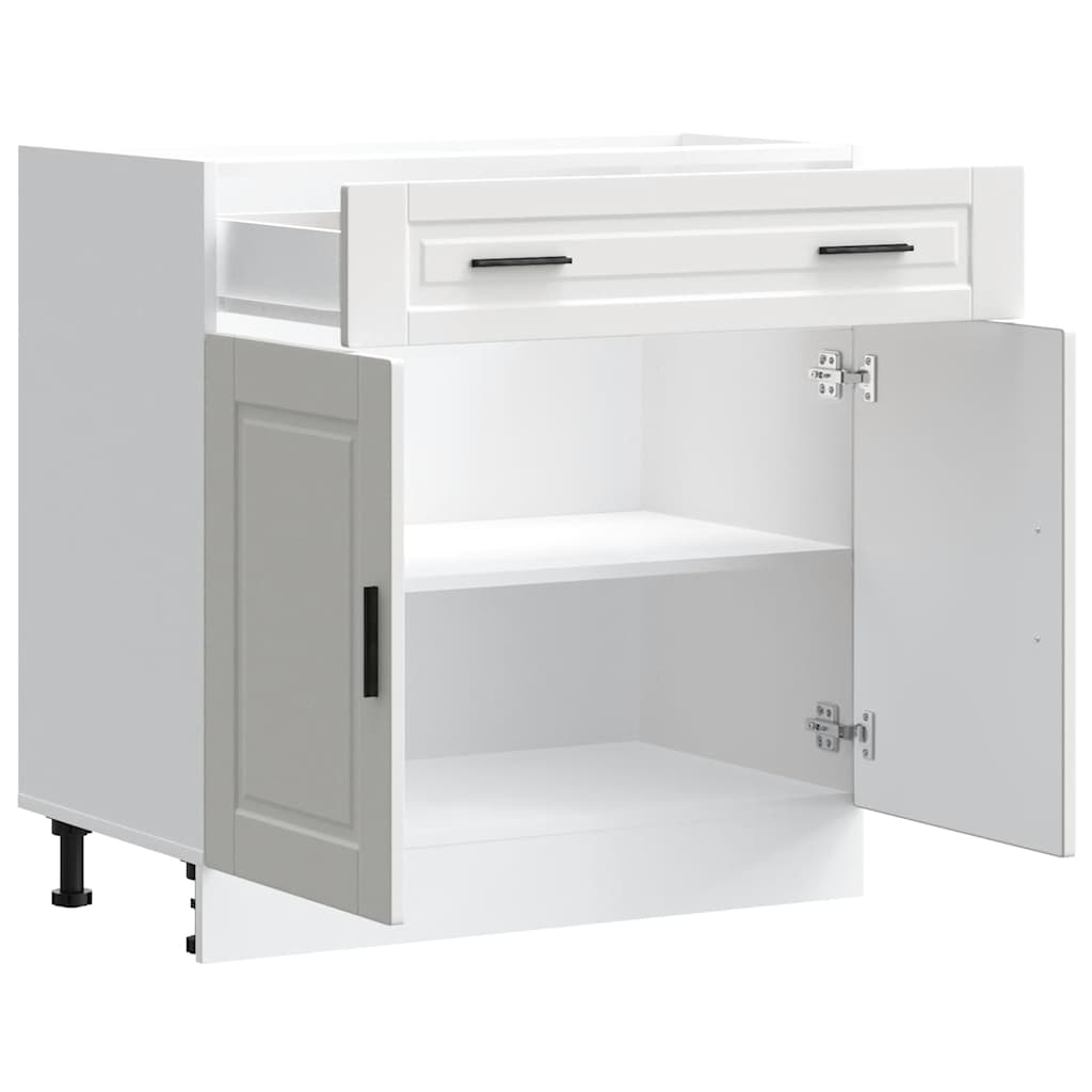 vidaXL Kitchen Base Cabinet Porto White Engineered Wood