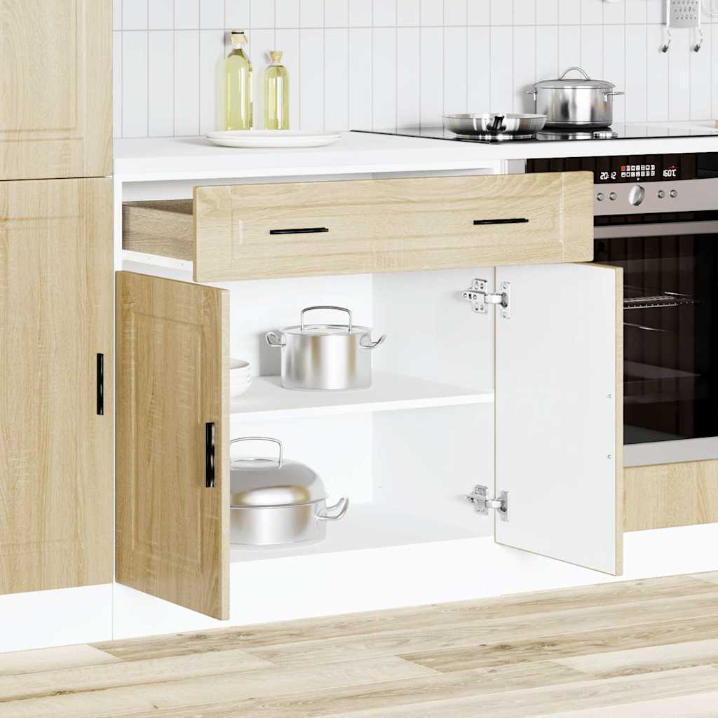 vidaXL Kitchen Base Cabinet Porto Sonoma Oak Engineered Wood