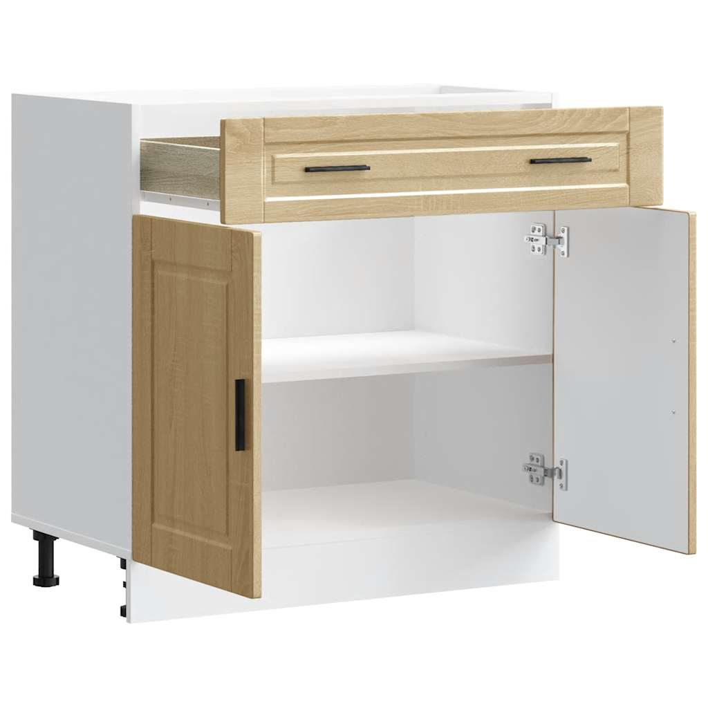 Kitchen Base Cabinet "Porto" Sonoma Oak Engineered Wood