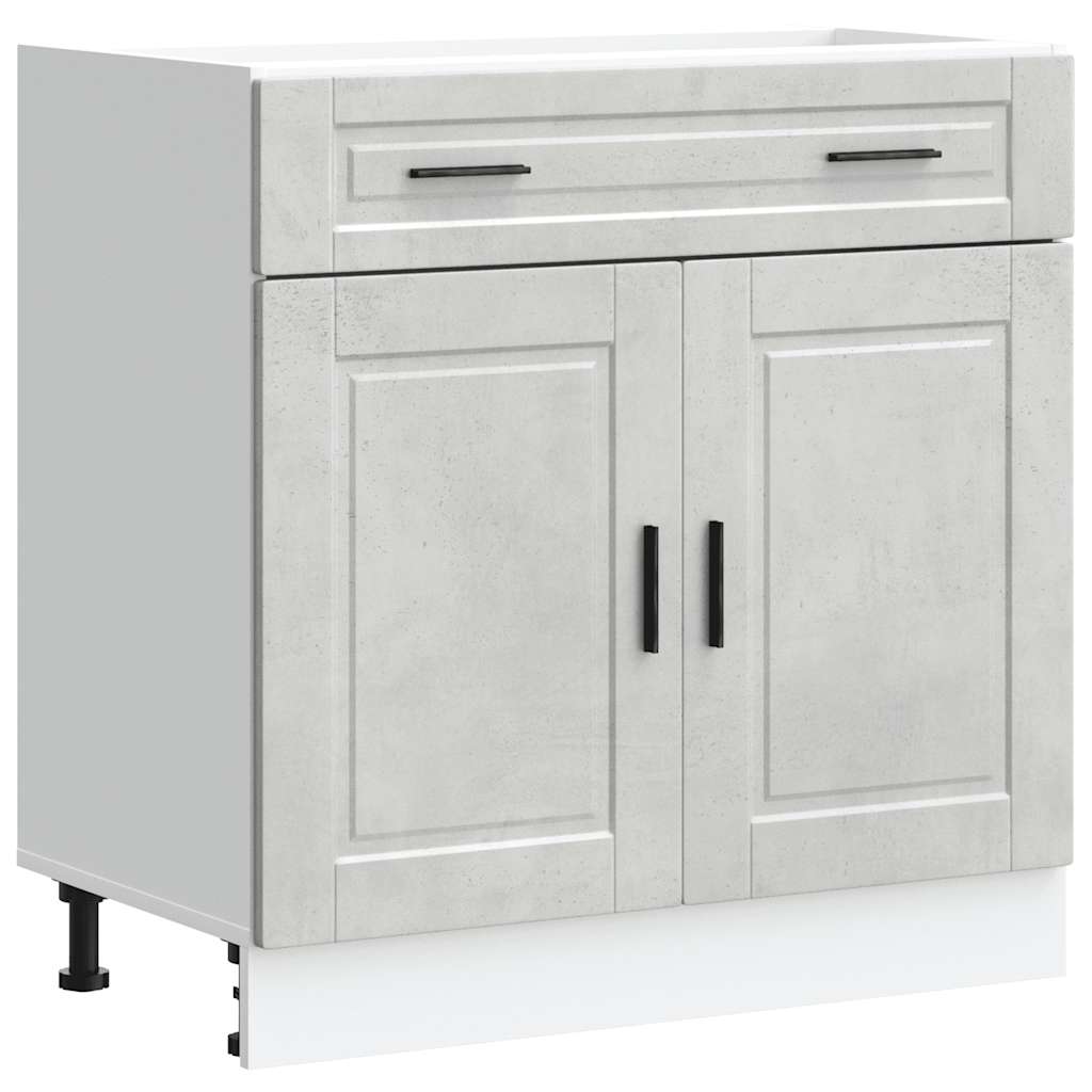 vidaXL Kitchen Base Cabinet Porto Concrete Grey Engineered Wood