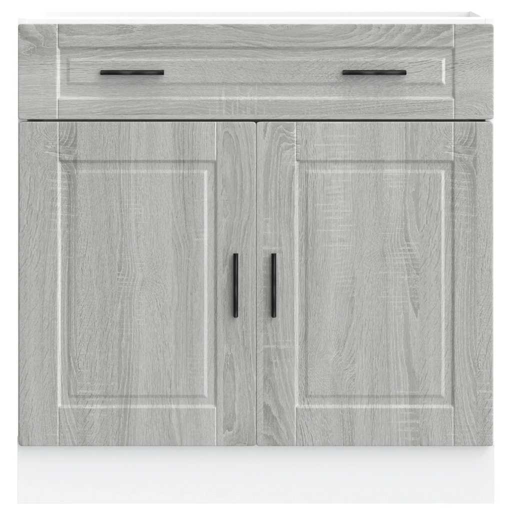 vidaXL Kitchen Base Cabinet Porto Grey Sonoma Engineered Wood