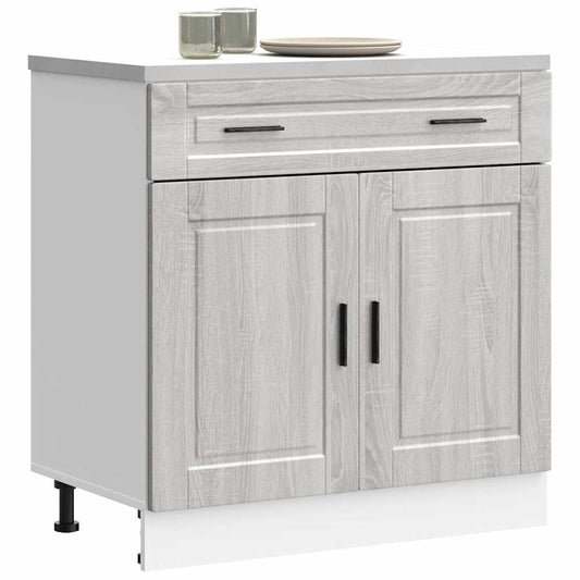 vidaXL Kitchen Base Cabinet Porto Grey Sonoma Engineered Wood