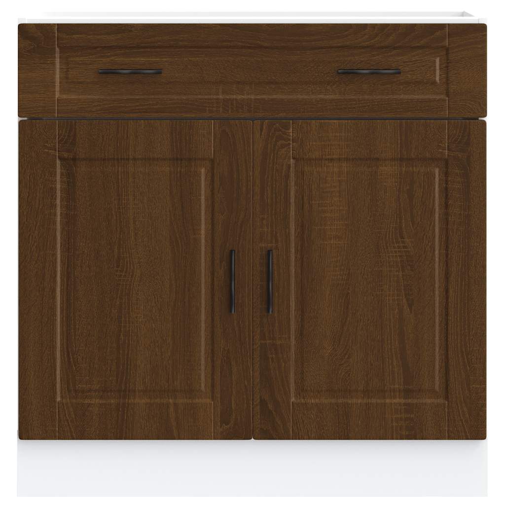 vidaXL Kitchen Base Cabinet Porto Brown Oak Engineered Wood