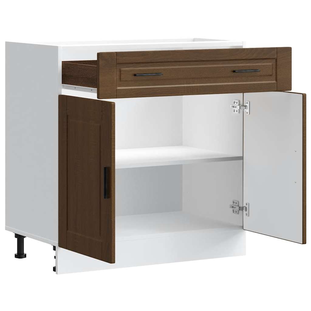 vidaXL Kitchen Base Cabinet Porto Brown Oak Engineered Wood