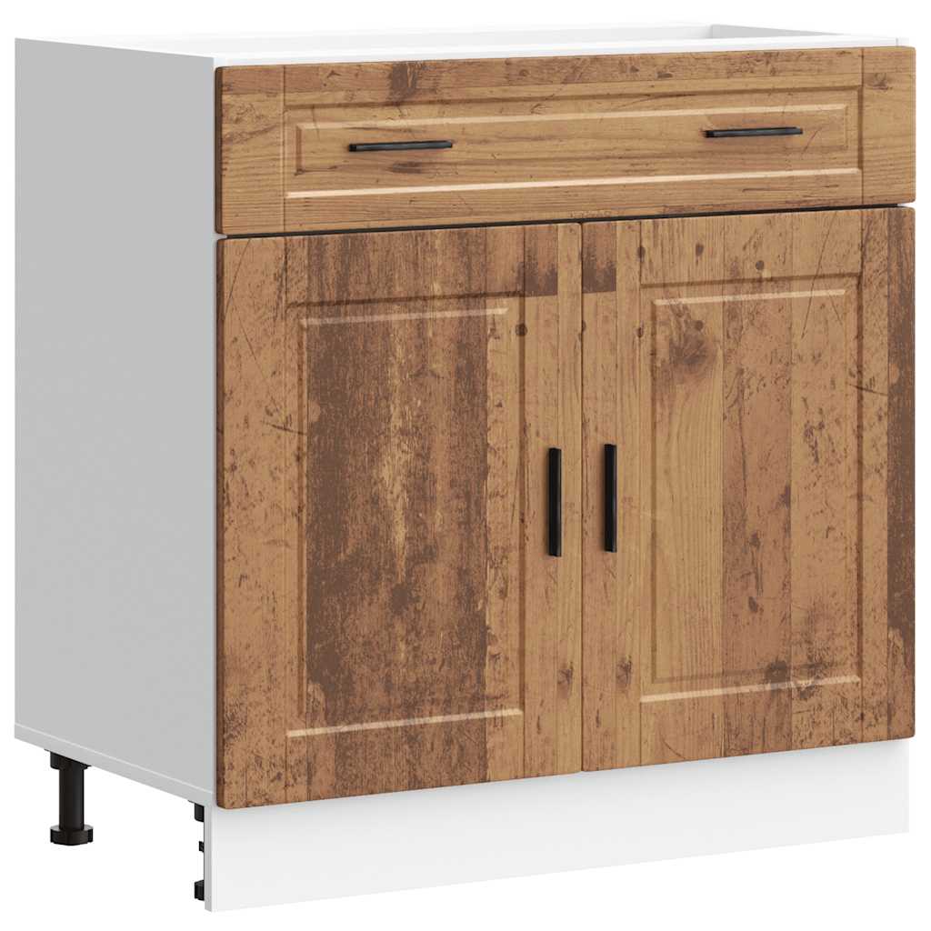 Kitchen Base Cabinet "Porto" Old Wood Engineered Wood