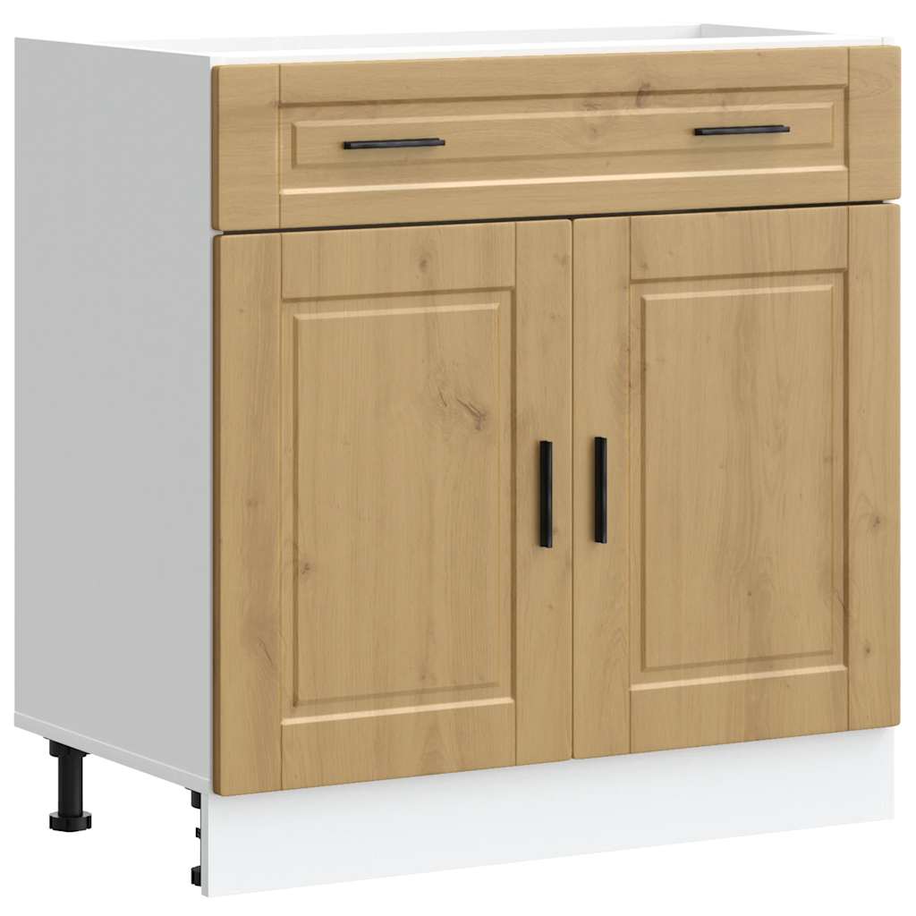 vidaXL Kitchen Base Cabinet Porto Artisan Oak Engineered Wood