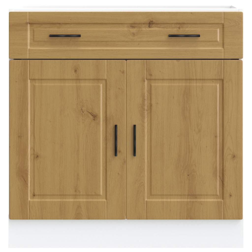 vidaXL Kitchen Base Cabinet Porto Artisan Oak Engineered Wood