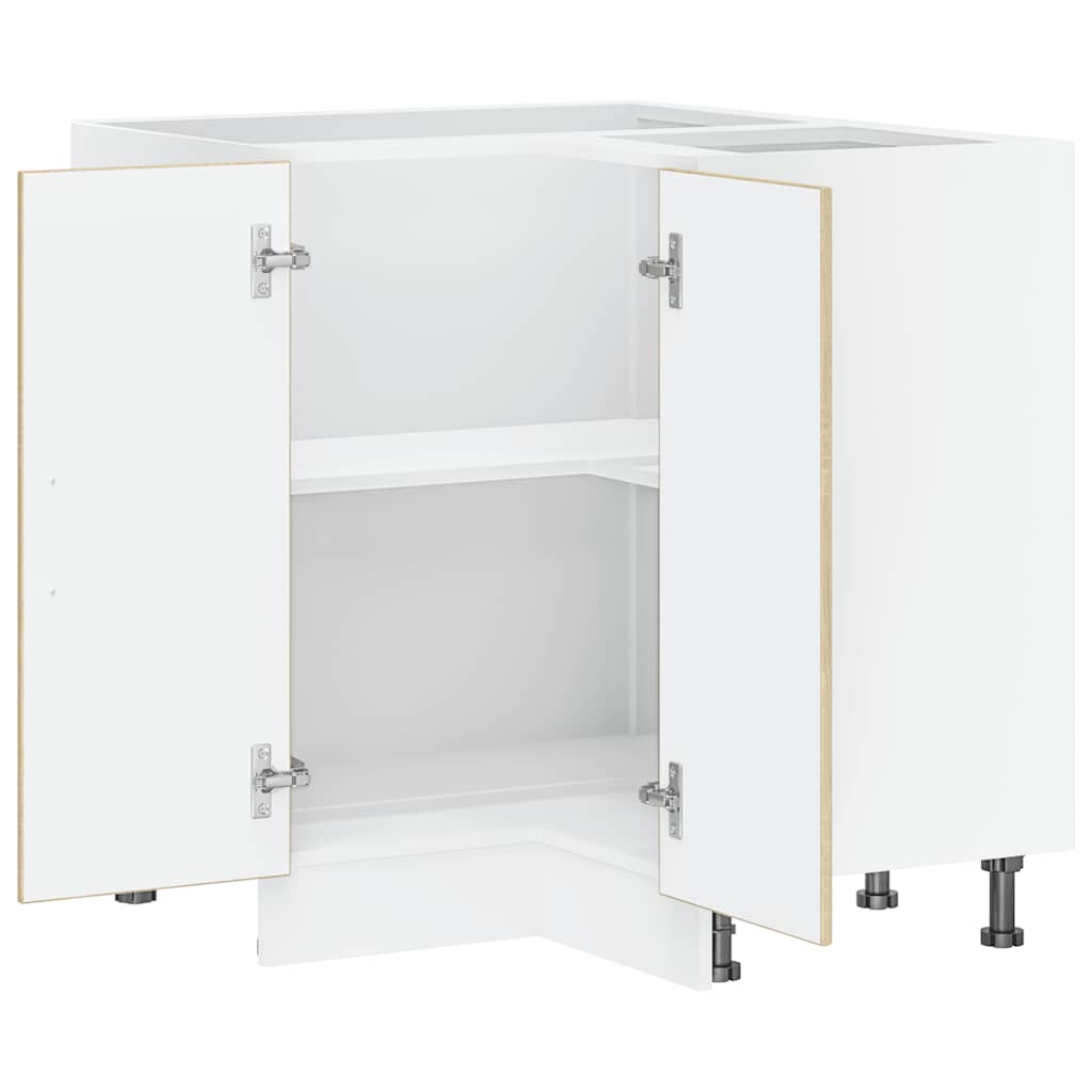 Kitchen Corner Base Cabinet Porto Sonoma Oak Engineered Wood