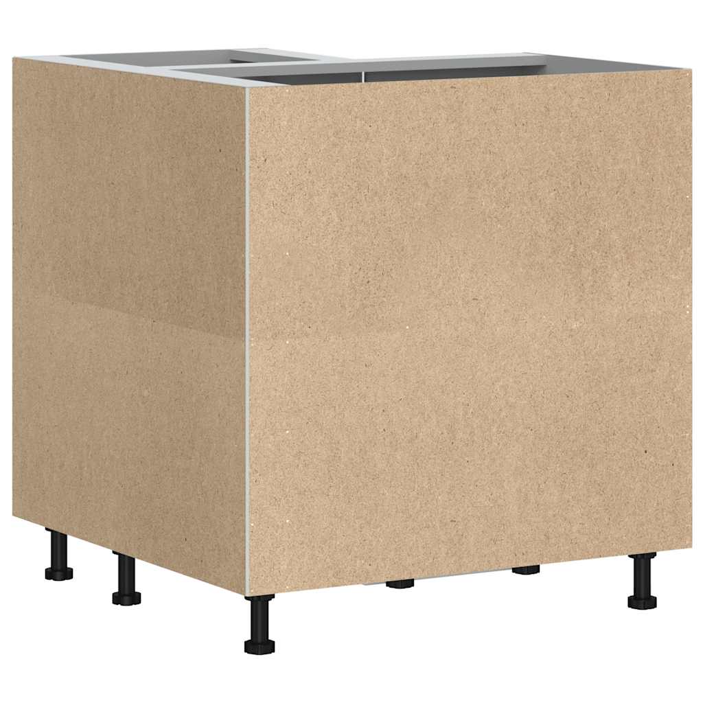 Kitchen Corner Base Cabinet Porto Grey Sonoma Engineered Wood