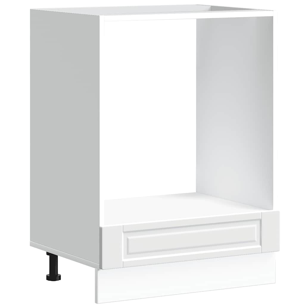 Oven Cabinet "Porto" White Engineered Wood