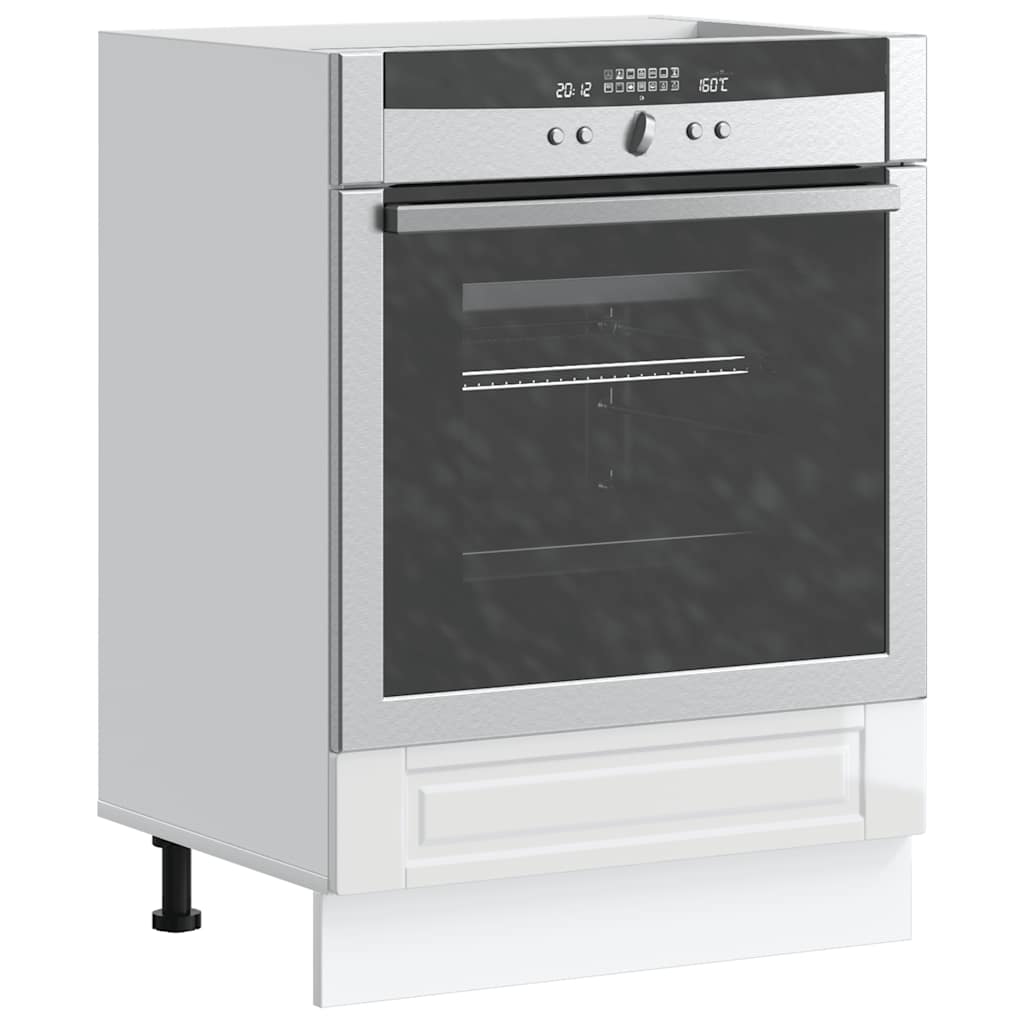 Oven Cabinet "Porto" High Gloss White Engineered Wood