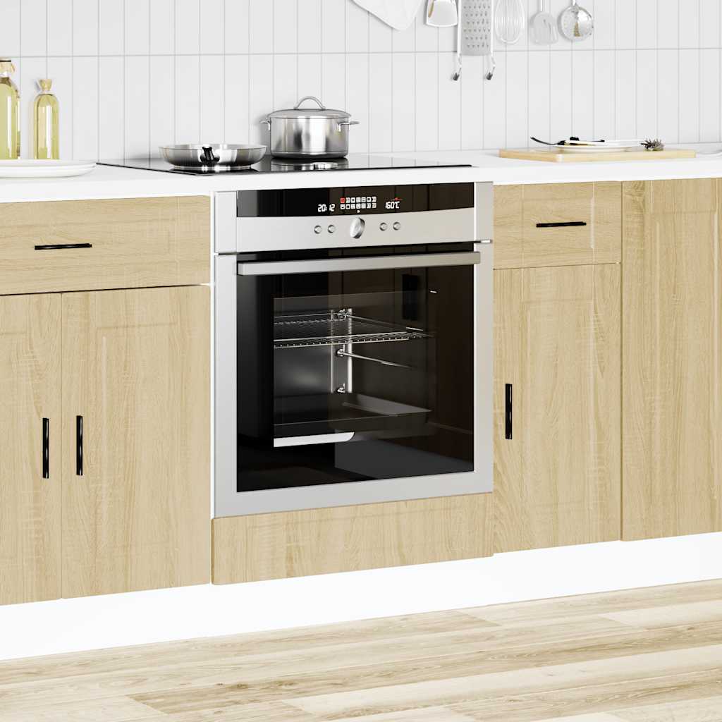 Oven Cabinet "Porto" Sonoma Oak Engineered Wood