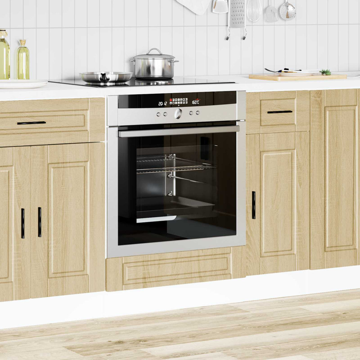 Oven Cabinet "Porto" Sonoma Oak Engineered Wood