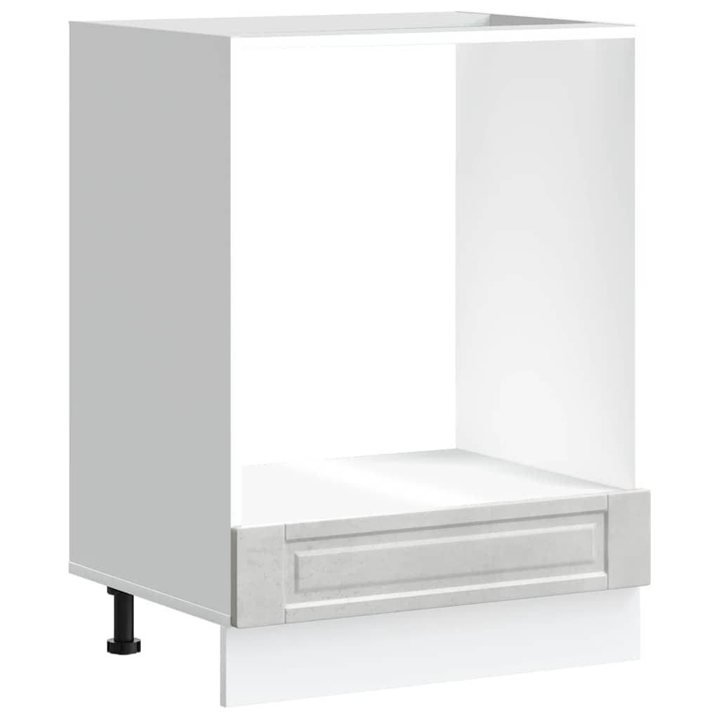 Oven Cabinet Porto Concrete Grey Engineered Wood