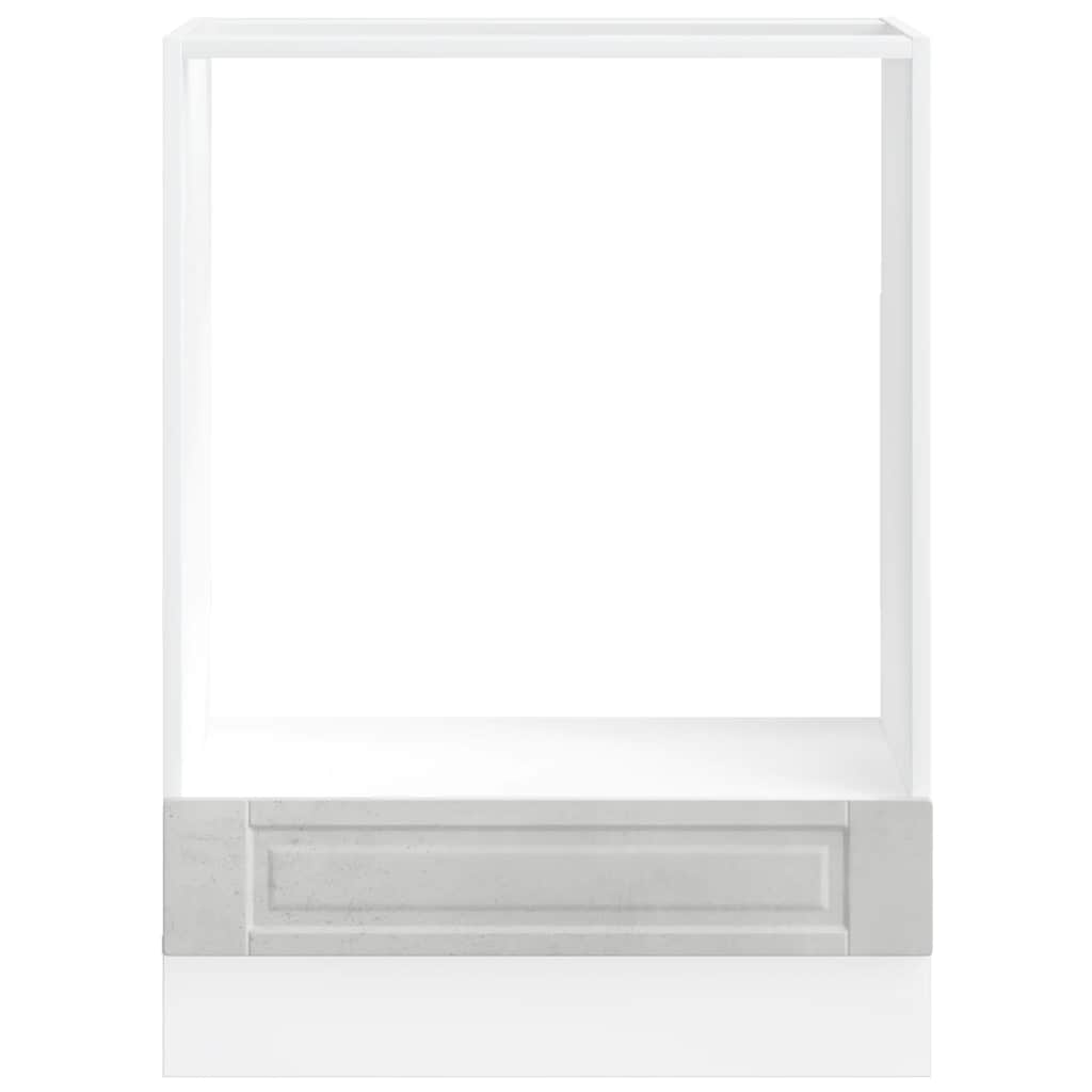 Oven Cabinet Porto Concrete Grey Engineered Wood
