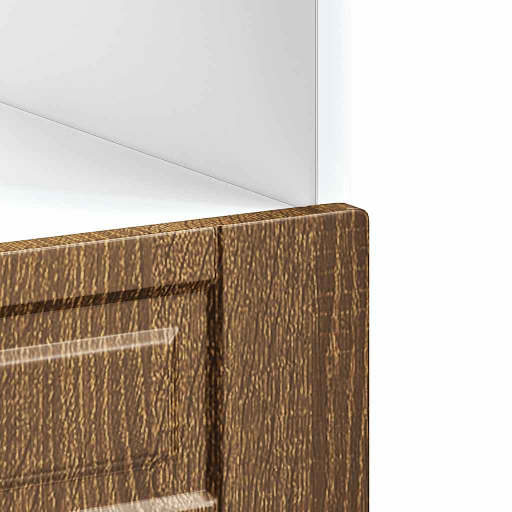 Oven Cabinet "Porto" Brown Oak Engineered Wood