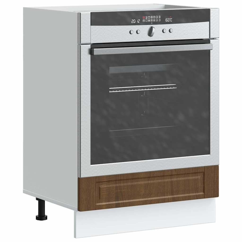 Oven Cabinet "Porto" Brown Oak Engineered Wood