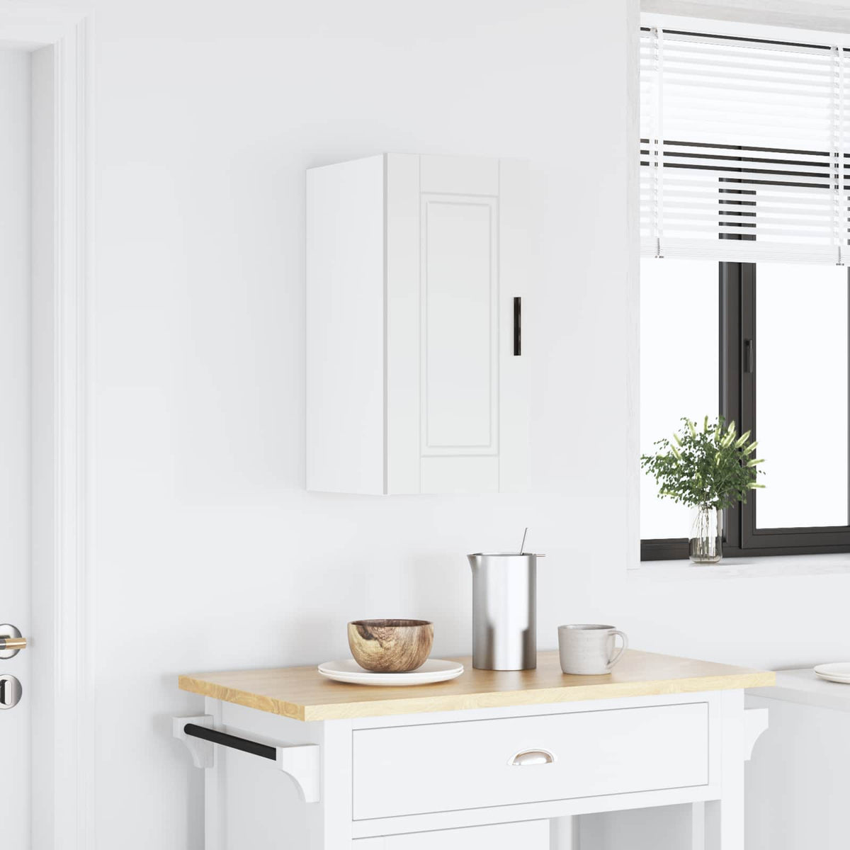 Kitchen Wall Cabinet "Porto" White Engineered Wood