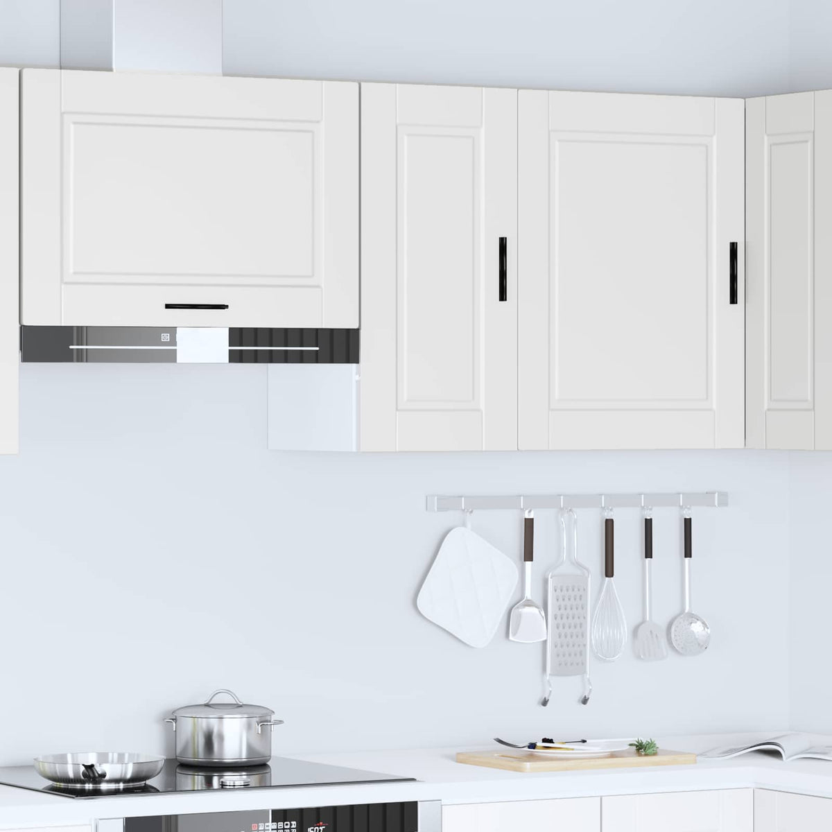 Kitchen Wall Cabinet "Porto" White Engineered Wood