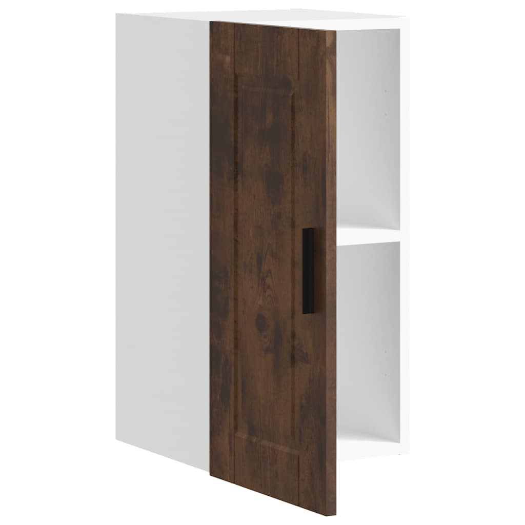Kitchen Wall Cabinet "Porto" Smoked Oak Engineered Wood