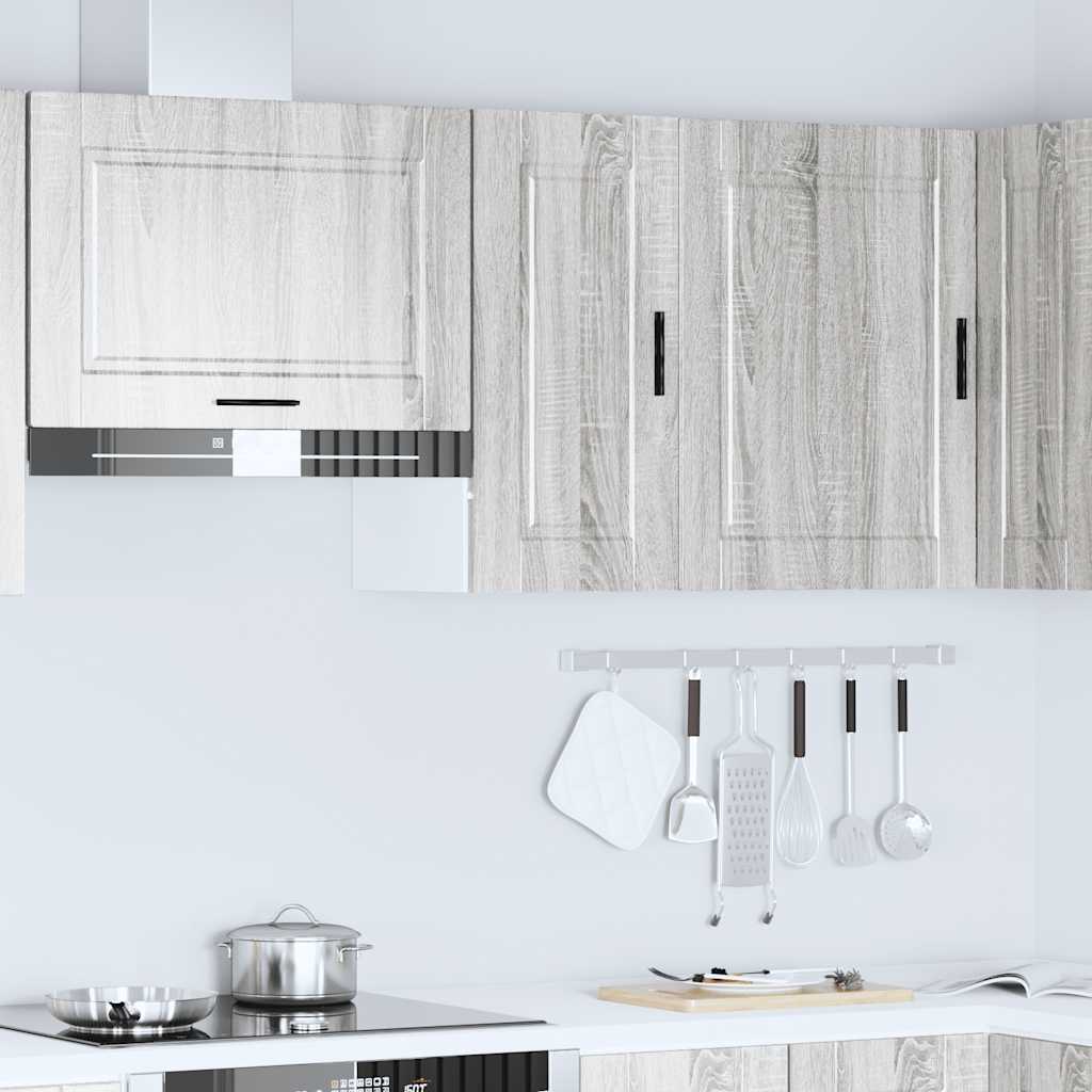 Kitchen Wall Cabinet "Porto" Grey Sonoma Engineered Wood