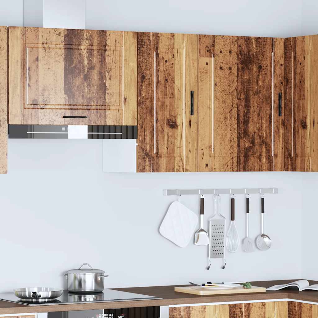 Kitchen Wall Cabinet Porto Old Wood Engineered Wood