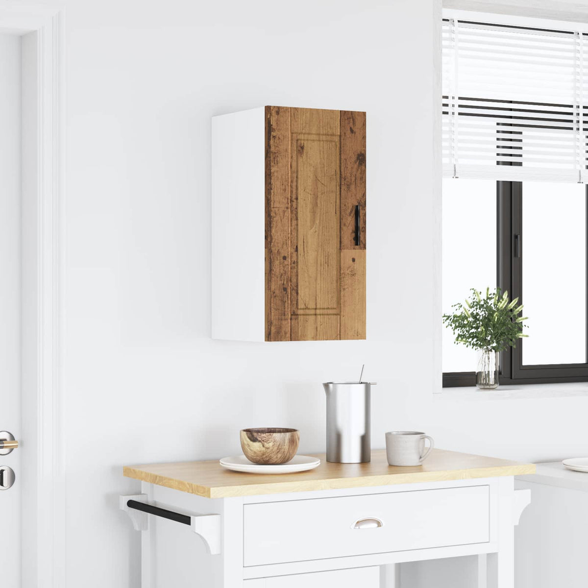 Kitchen Wall Cabinet "Porto" Old Wood Engineered Wood