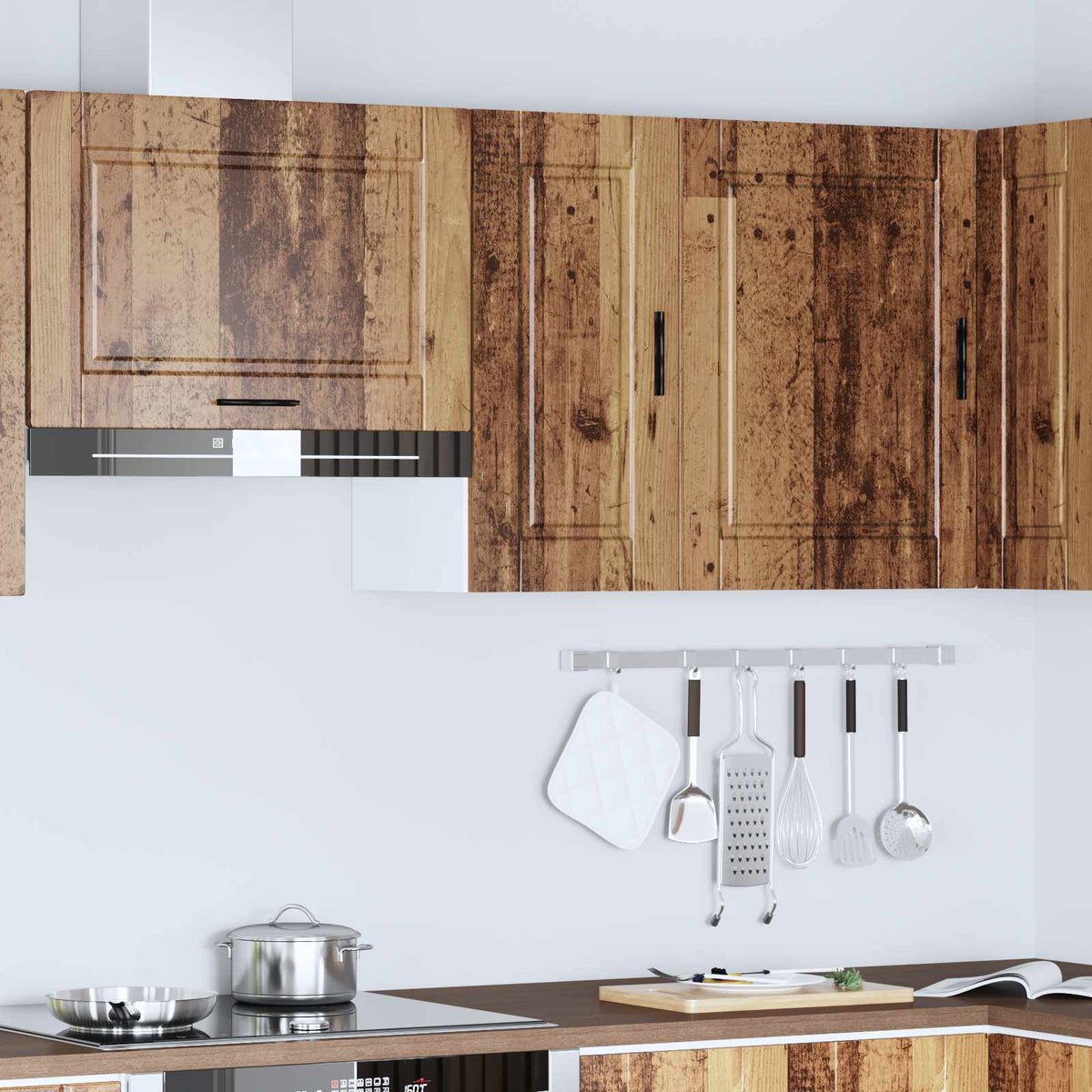 Kitchen Wall Cabinet "Porto" Old Wood Engineered Wood