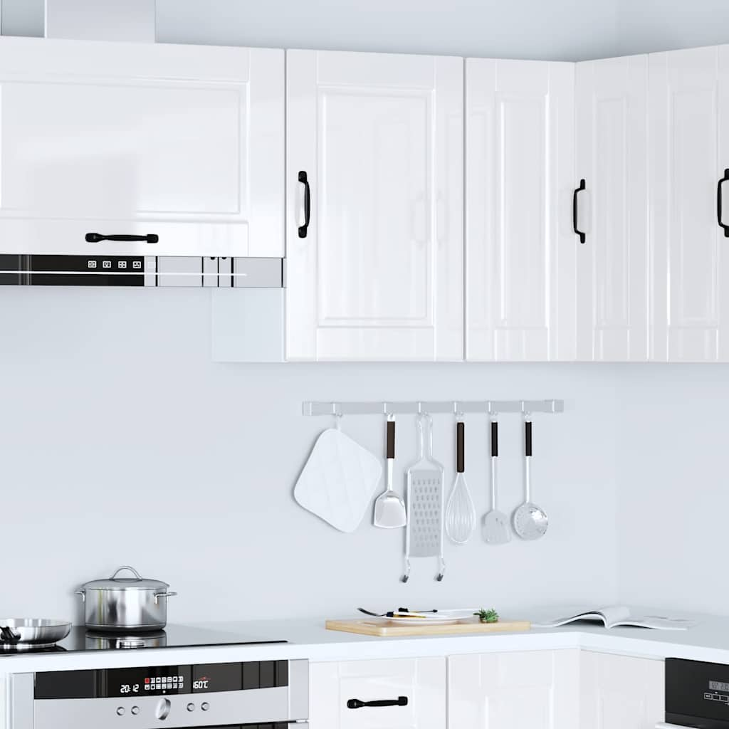 vidaXL Kitchen Wall Cabinet Porto High Gloss White Engineered Wood