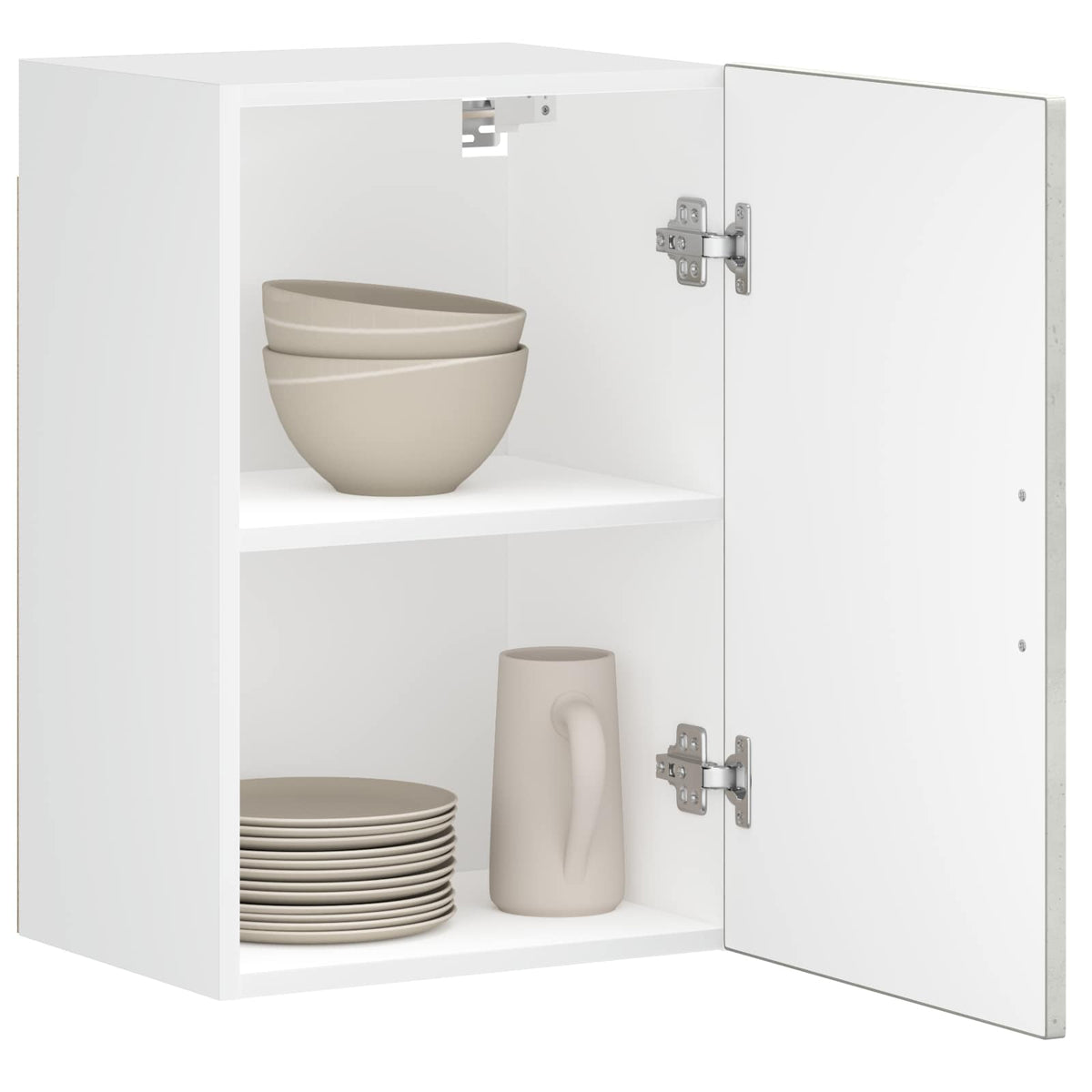 Kitchen Wall Cabinet "Porto" Concrete Grey Engineered Wood