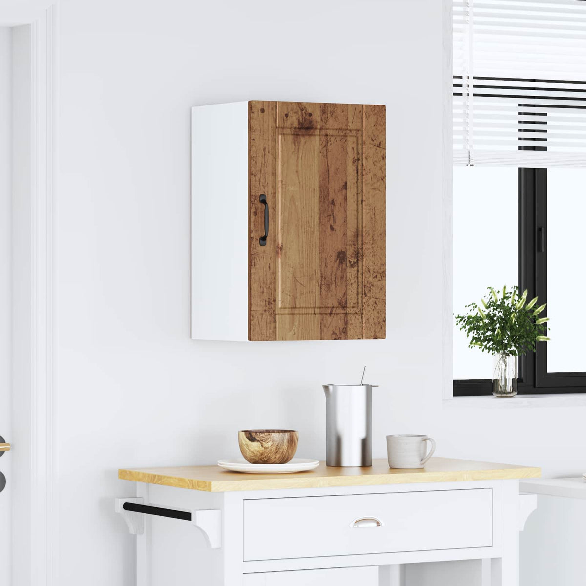 Kitchen Wall Cabinet "Porto" Old Wood Engineered Wood