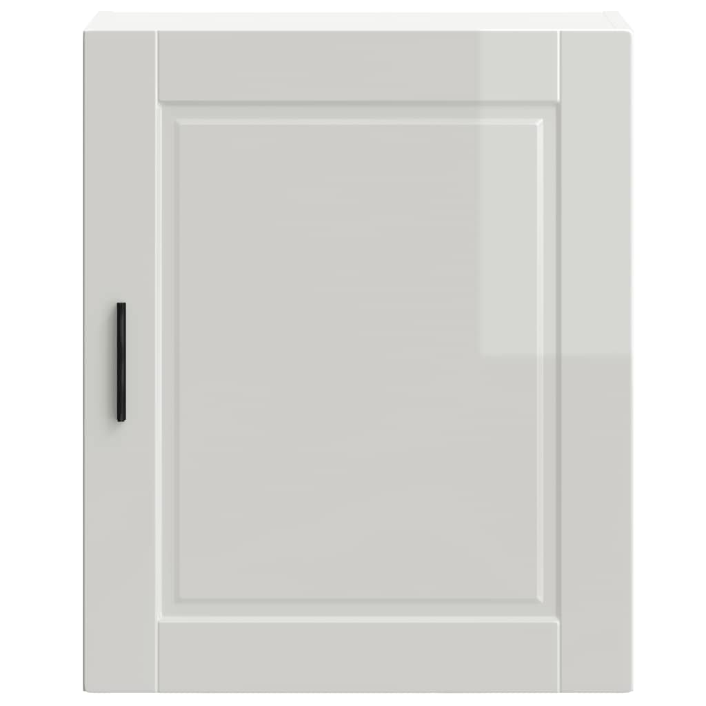 vidaXL Kitchen Wall Cabinet Porto High Gloss White Engineered Wood