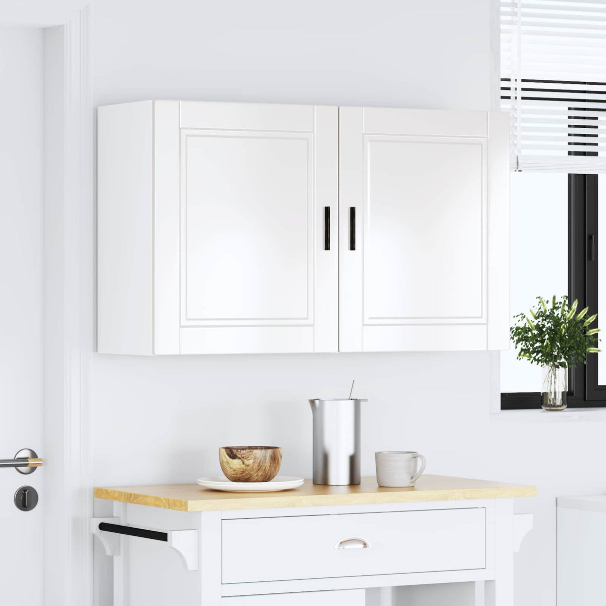 Kitchen Wall Cabinets 2 pcs "Porto" High Gloss White