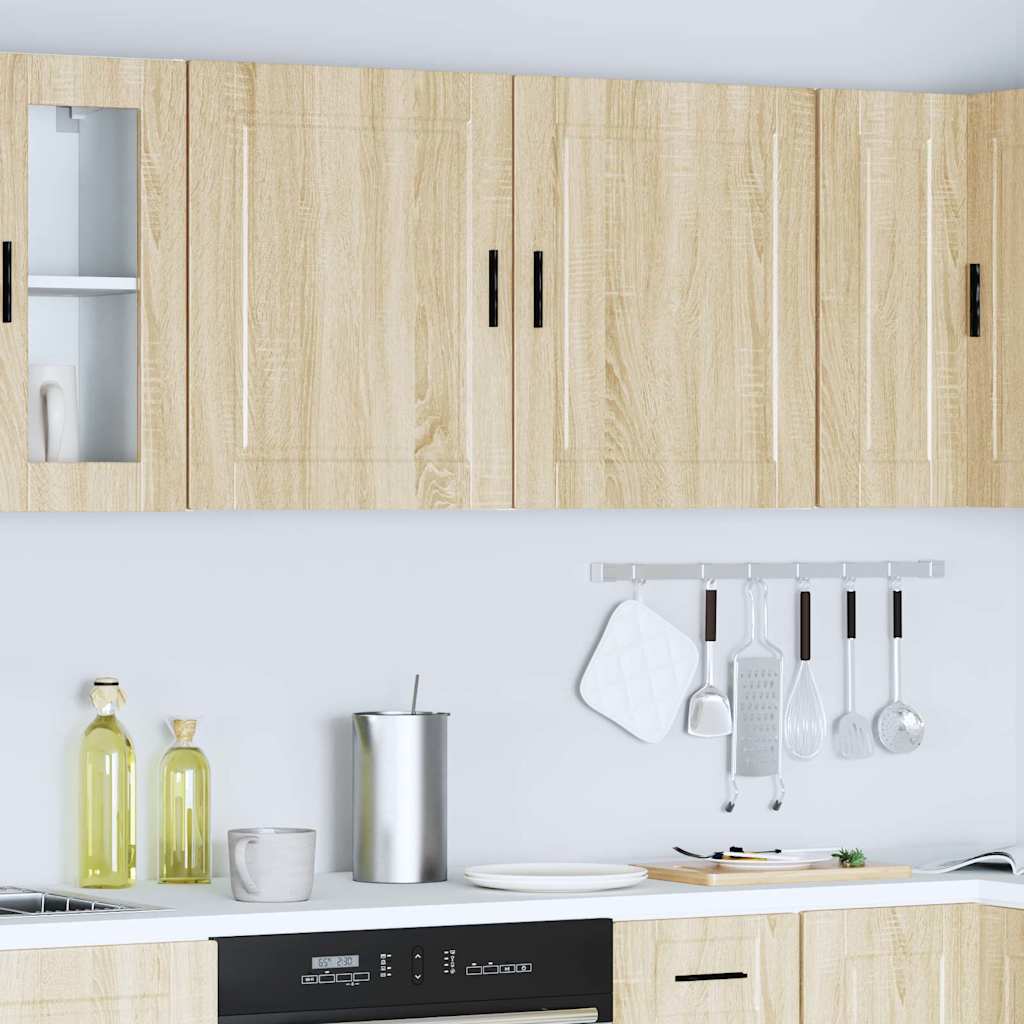 vidaXL Kitchen Wall Cabinets 2 pcs Porto Sonoma Oak Engineered Wood