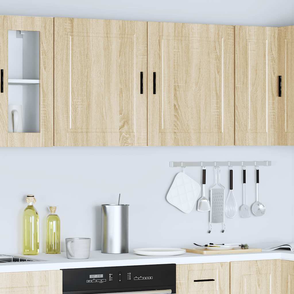 Kitchen Wall Cabinets 2 pcs "Porto" Sonoma Oak Engineered Wood