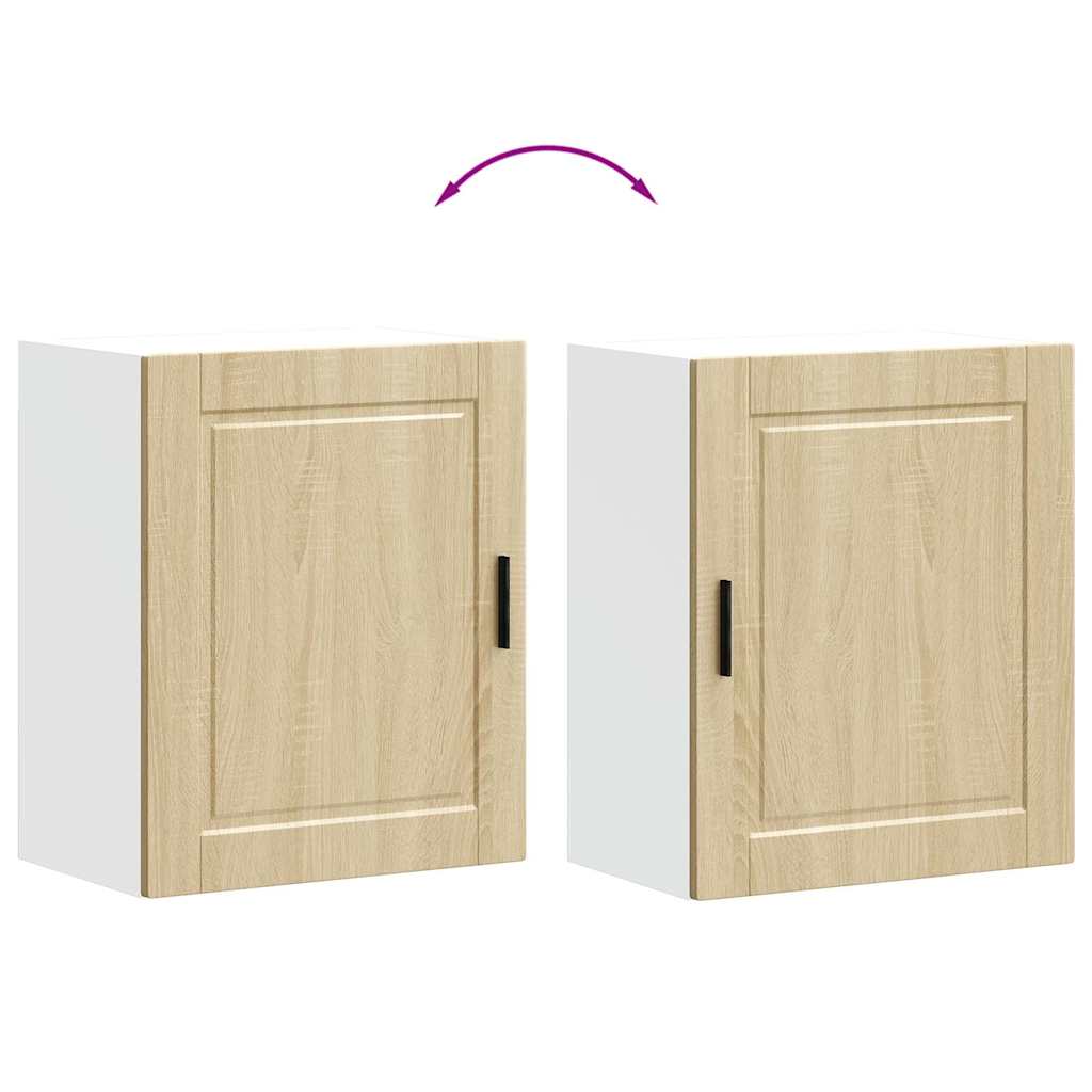 vidaXL Kitchen Wall Cabinets 2 pcs Porto Sonoma Oak Engineered Wood