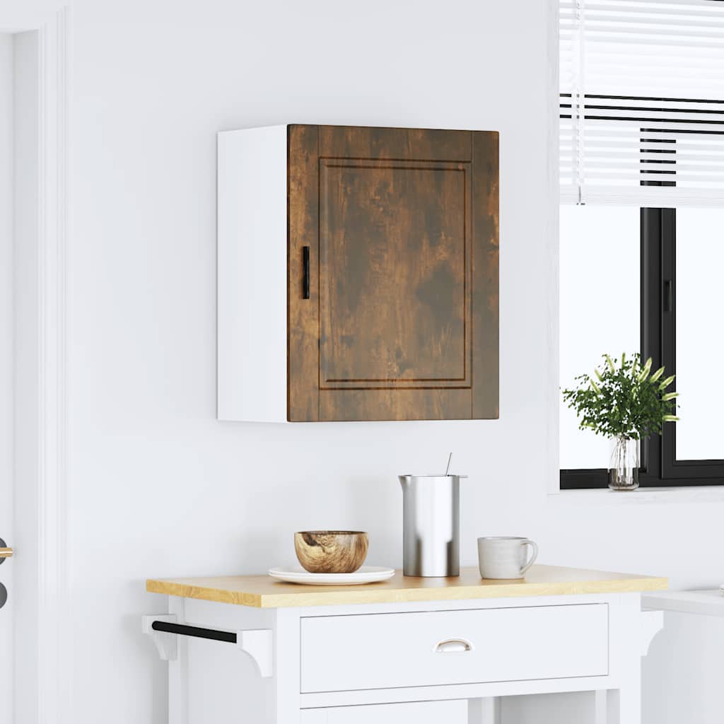 Kitchen Wall Cabinet "Porto" Smoked Oak Engineered Wood
