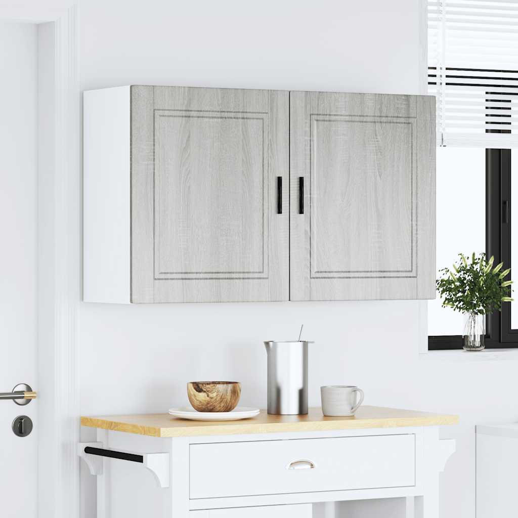 Kitchen Wall Cabinets 2 pcs "Porto" Grey Sonoma Engineered Wood