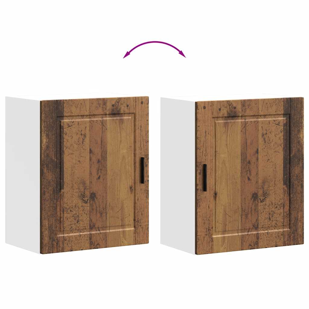 vidaXL Kitchen Wall Cabinets 2 pcs Porto Old Wood Engineered Wood