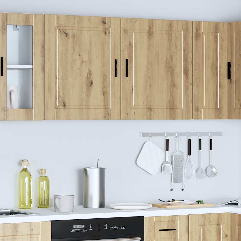 vidaXL Kitchen Wall Cabinets 2 pcs Porto Artisan Oak Engineered Wood