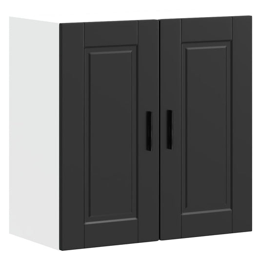 vidaXL Kitchen Wall Cabinet Porto Black Engineered Wood