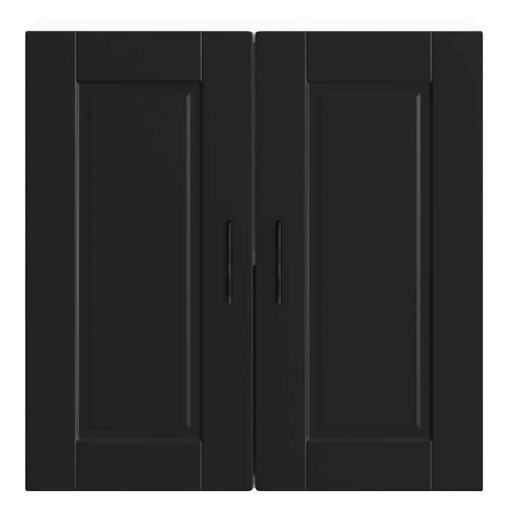 vidaXL Kitchen Wall Cabinet Porto Black Engineered Wood